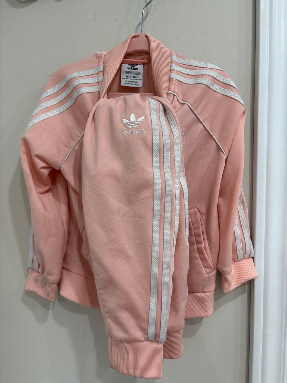 Adidas Originals Pink Tracksuit Set – Stained / Play Condition 2T